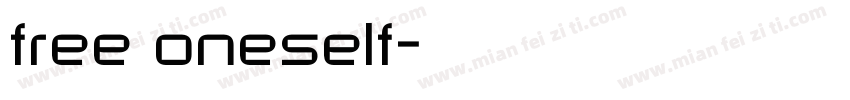 free oneself字体转换